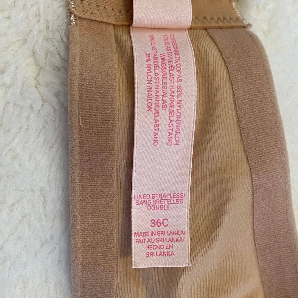 Victoria's Secret Strapless Nude Bra - 36C - EUC - Picture 7 of 7
